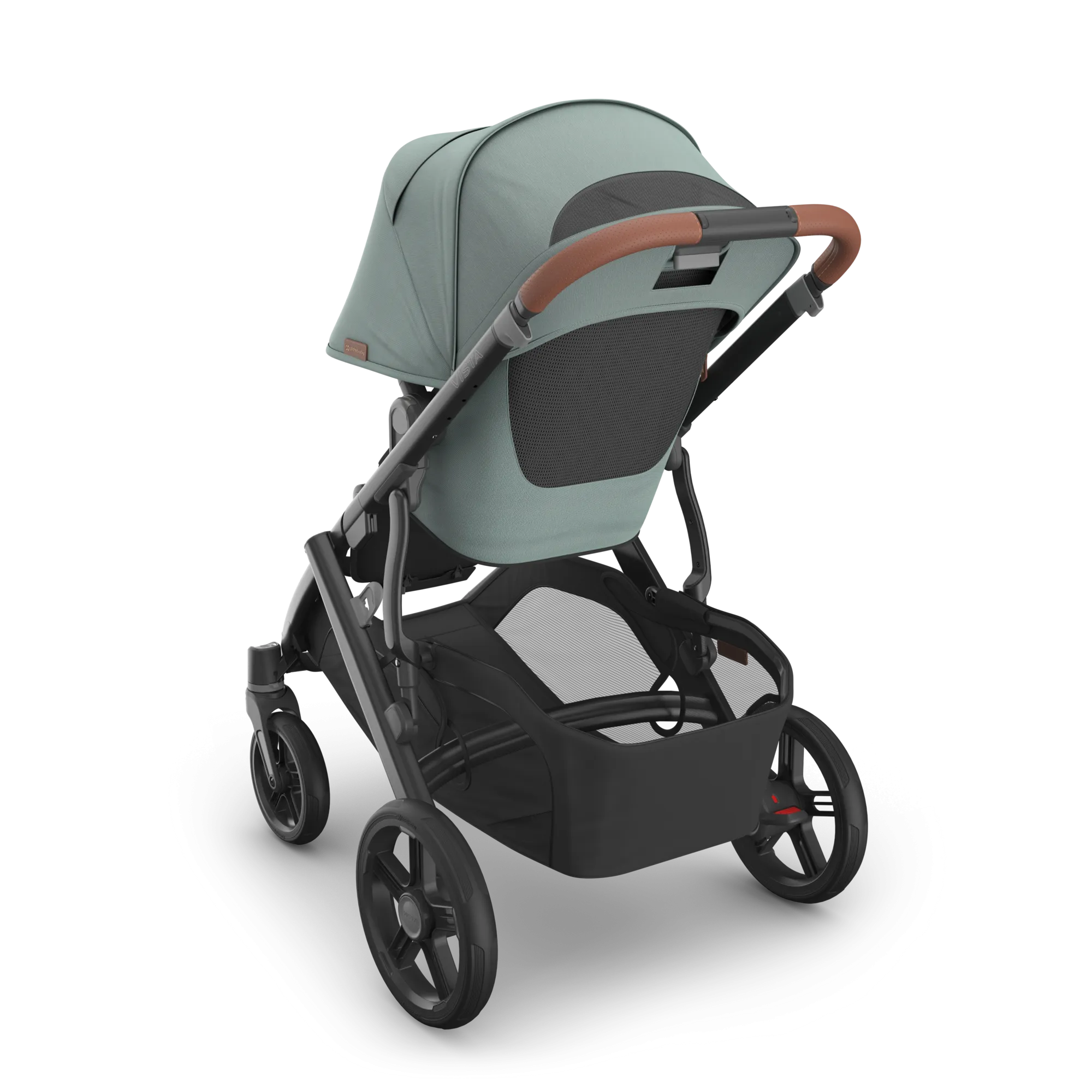 UPPAbaby Vista V3 Stroller - Kenzi (Mystic Aqua/Carbon Frame/Saddle Leather)