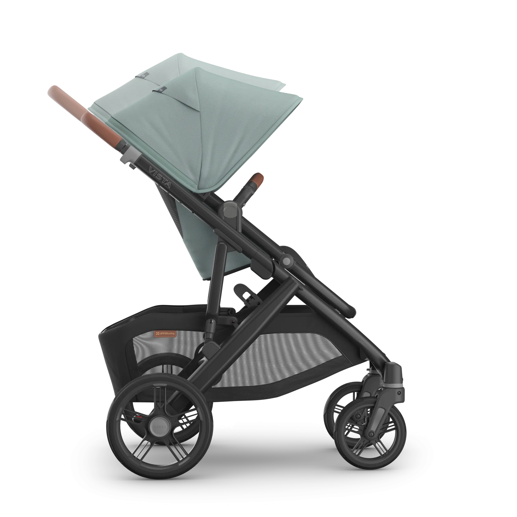 UPPAbaby Vista V3 Stroller - Kenzi (Mystic Aqua/Carbon Frame/Saddle Leather)