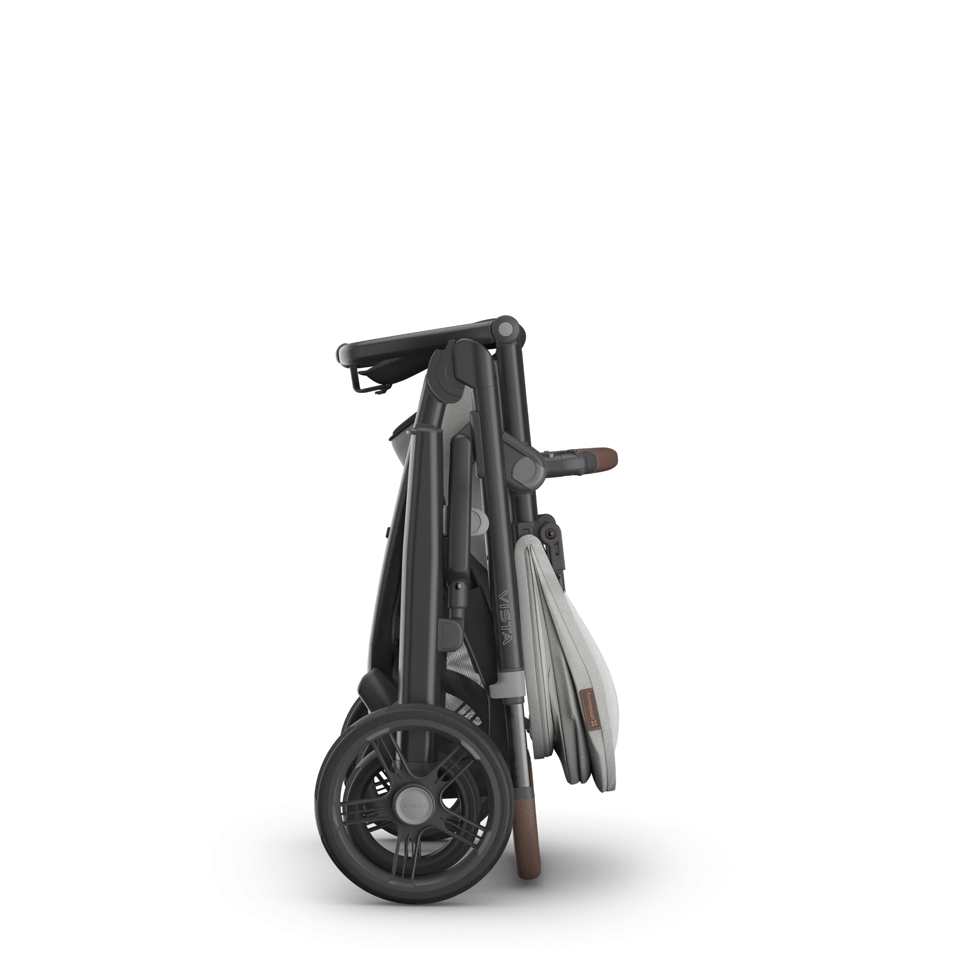 UPPAbaby Vista V3 Stroller - Savannah (Pearl Grey Jacquard/Carbon Frame/Chestnut Leather)