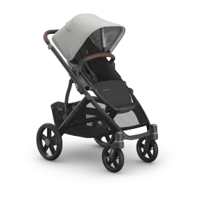 UPPAbaby Vista V3 Stroller - Savannah (Pearl Grey Jacquard/Carbon Frame/Chestnut Leather)