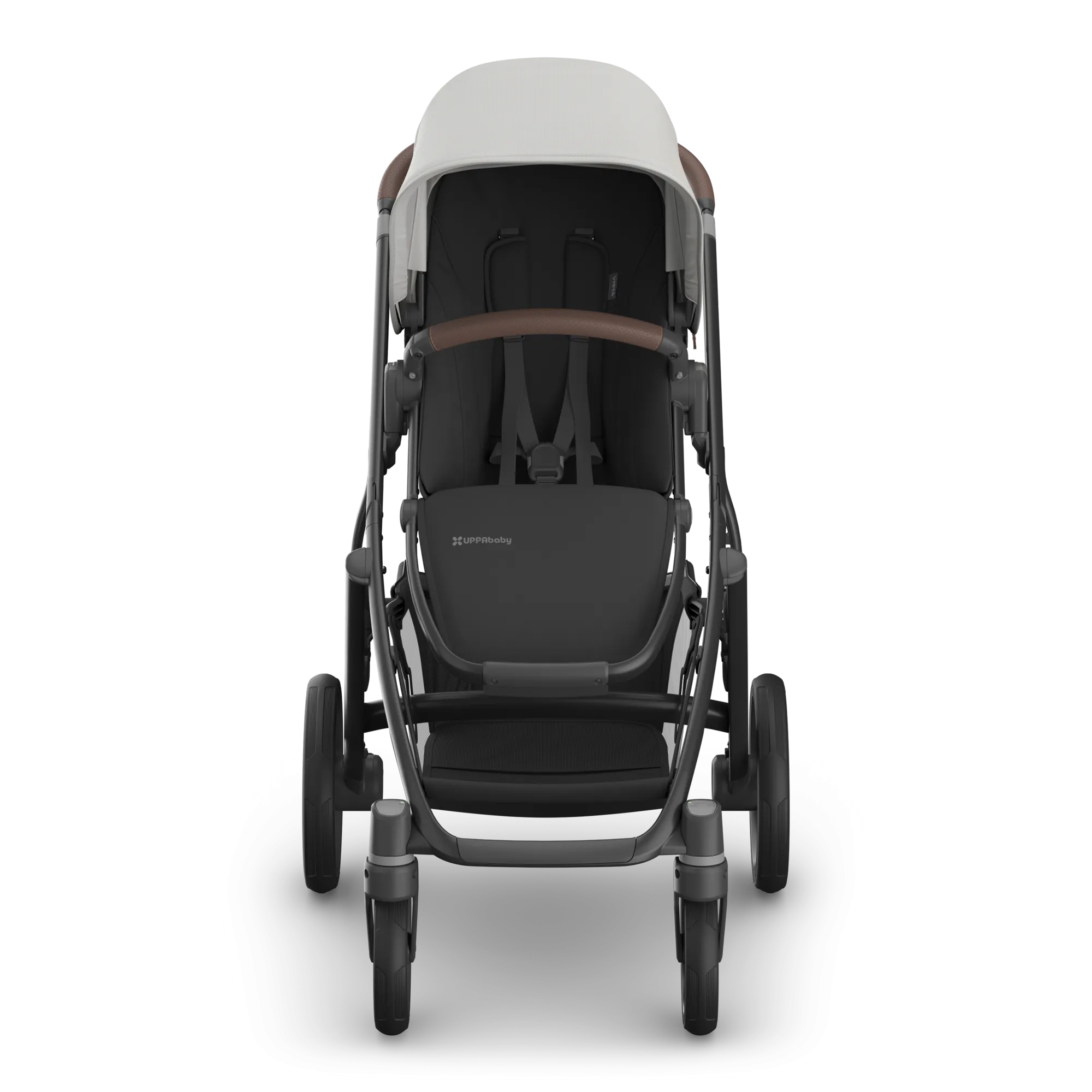 UPPAbaby Vista V3 Stroller - Savannah (Pearl Grey Jacquard/Carbon Frame/Chestnut Leather)