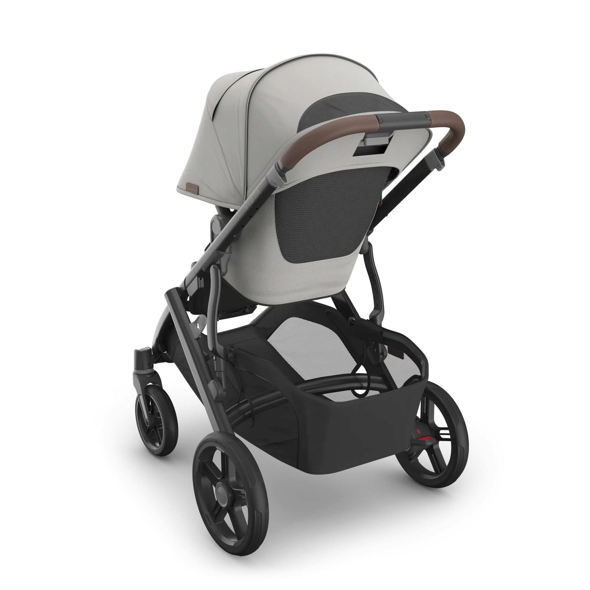 UPPAbaby Vista V3 Stroller - Savannah (Pearl Grey Jacquard/Carbon Frame/Chestnut Leather)
