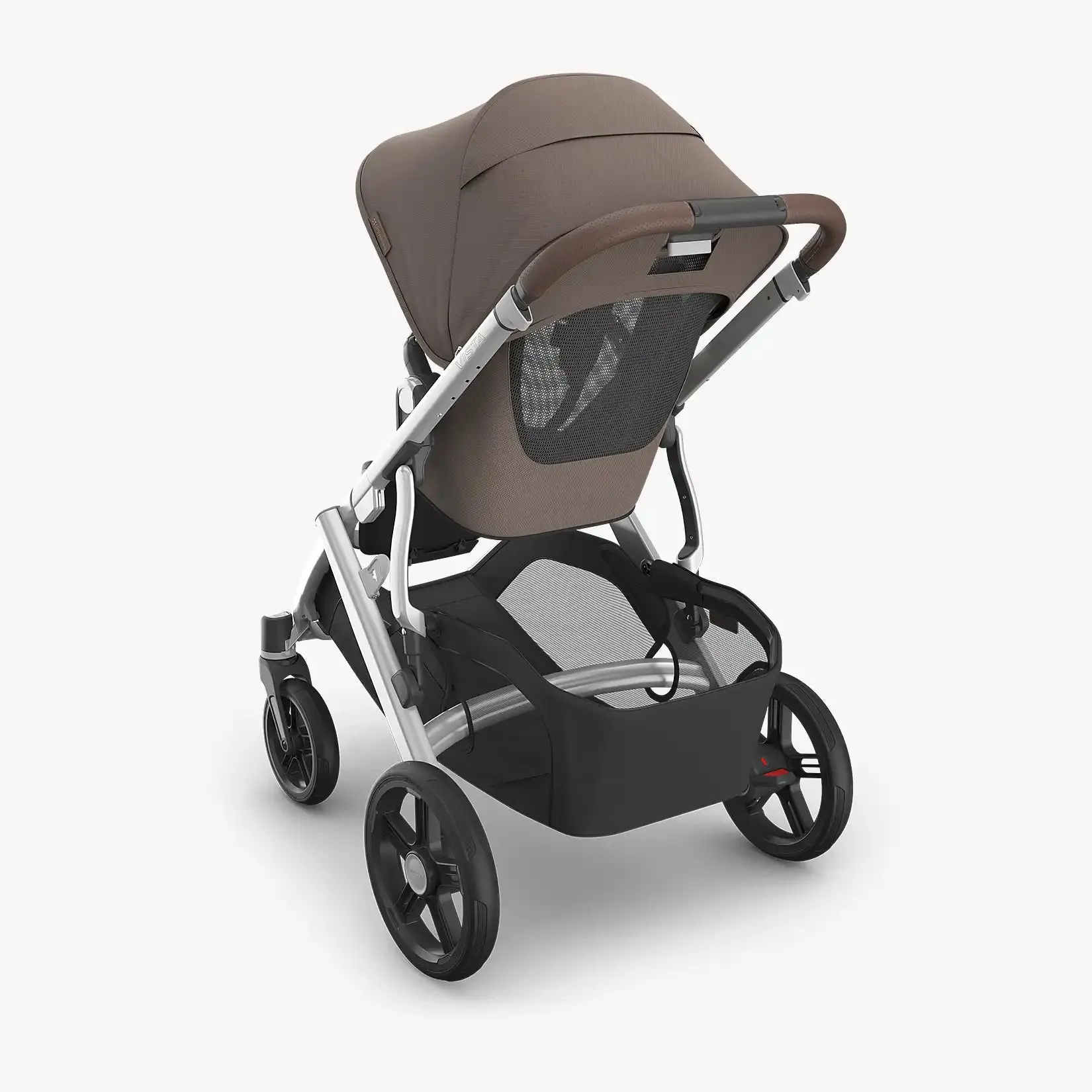 UPPAbaby Vista® V3 Stroller - Theo (Dark Taupe | Silver Frame | Chestnut Leather)