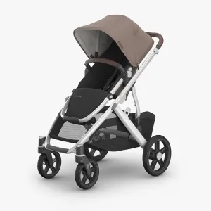 UPPAbaby Vista® V3 Stroller - Theo (Dark Taupe | Silver Frame | Chestnut Leather)