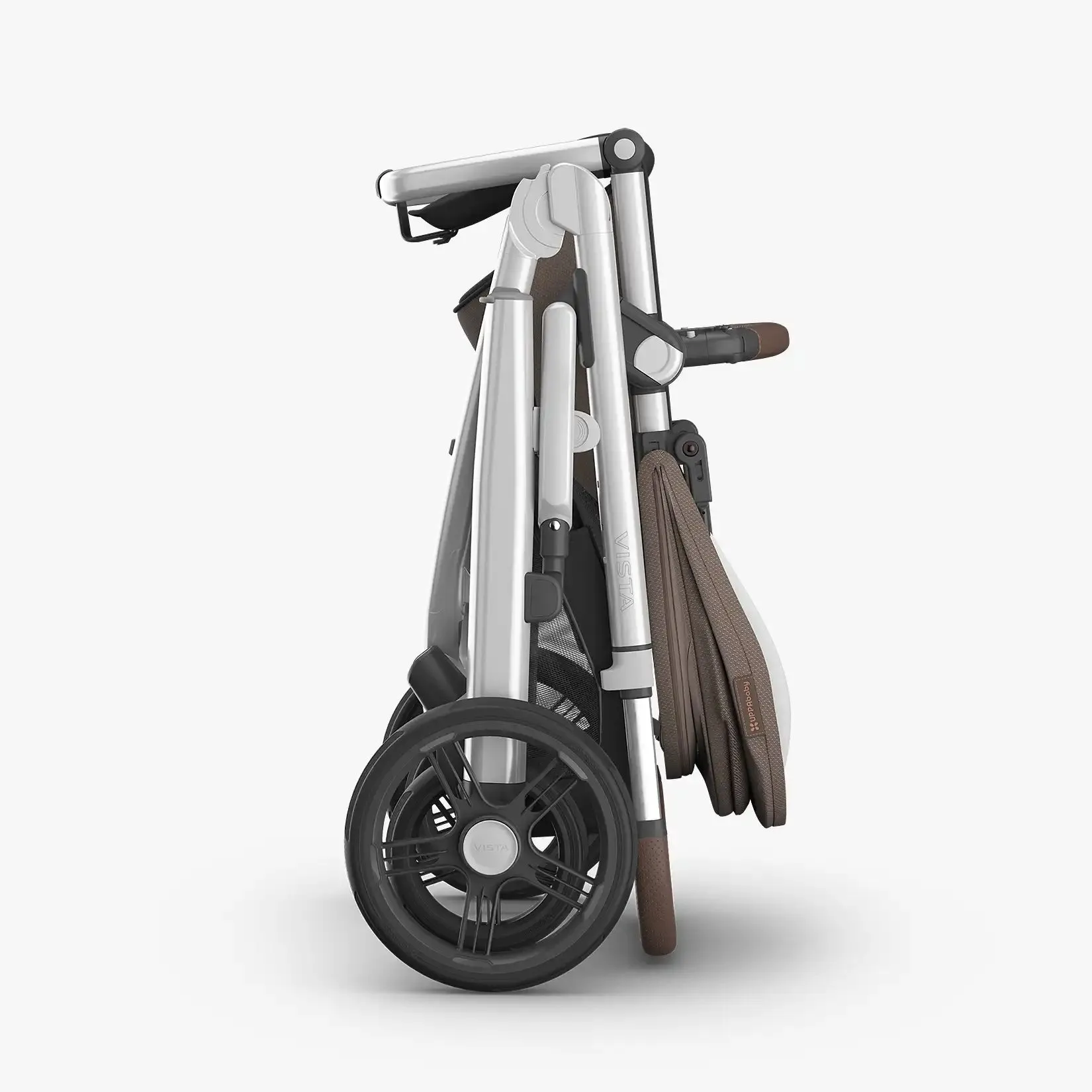 UPPAbaby Vista® V3 Stroller - Theo (Dark Taupe | Silver Frame | Chestnut Leather)