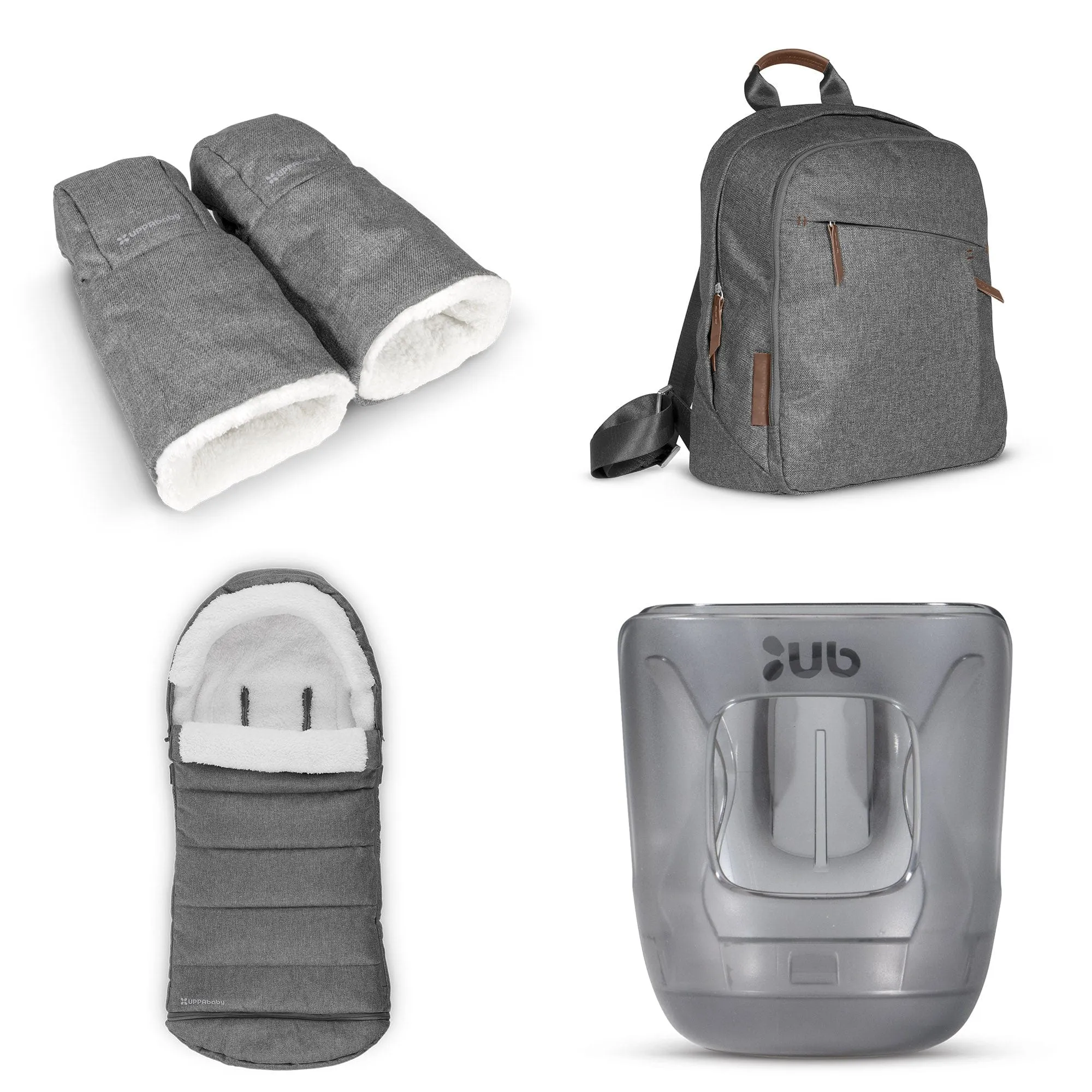 Uppababy Vista V3 Twin Complete Bundle - Greyson