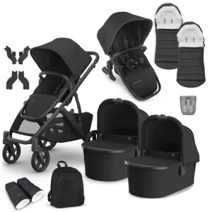 Uppababy Vista V3 Twin Complete Bundle in Jake