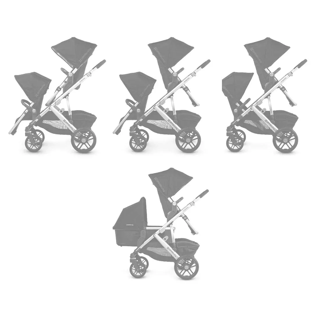 Uppababy Vista V3 Twin Complete Bundle in Jake
