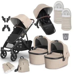 Uppababy Vista V3 Twin Complete Bundle in Liam