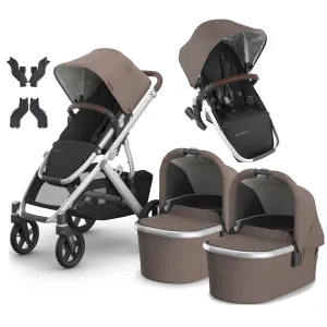 Uppababy Vista V3 Twin Pram - Theo