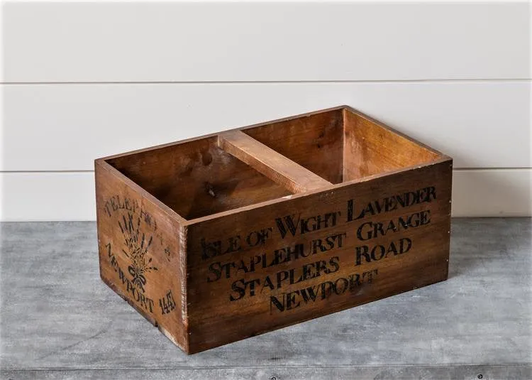 Vintage Style Lavender Crate