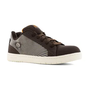 Volcom Men's Stone Op Art Comp Toe Skate Inspired Work Shoe - Brown - VM30507