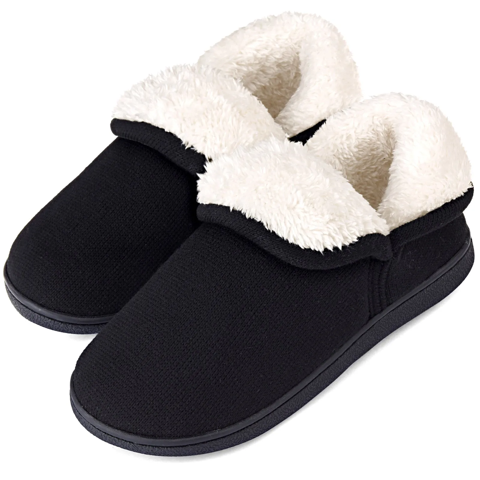 VONMAY Women's Fuzzy Slippers Boots Memory Foam Booties House Shoes Indoor Outdoor