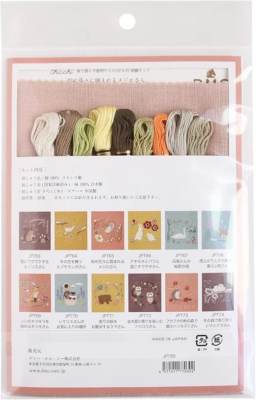 Warbling White-Eye Embroidery Kit