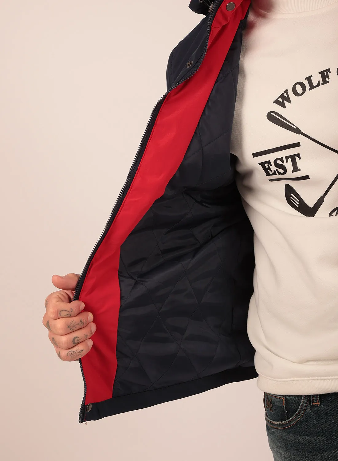 Waterloo Casual Jacket in Navy