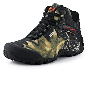waterproof canvas hiking shoes boots Anti-skid Wear resistant breathable fishing shoes climbing high shoes