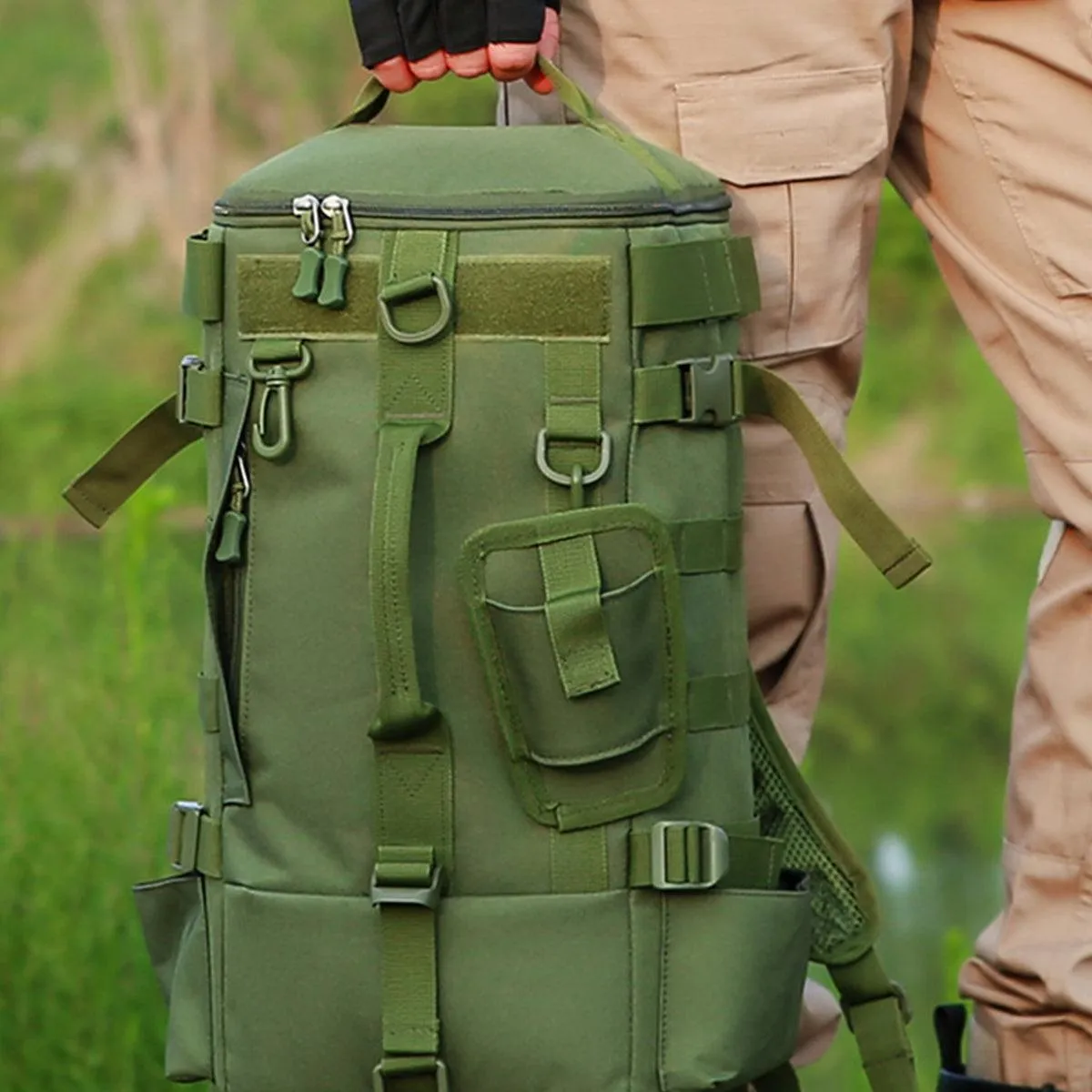 Waterproof Fishing Tackle Bag Large Capacity Multi Functional Shoulder Storage