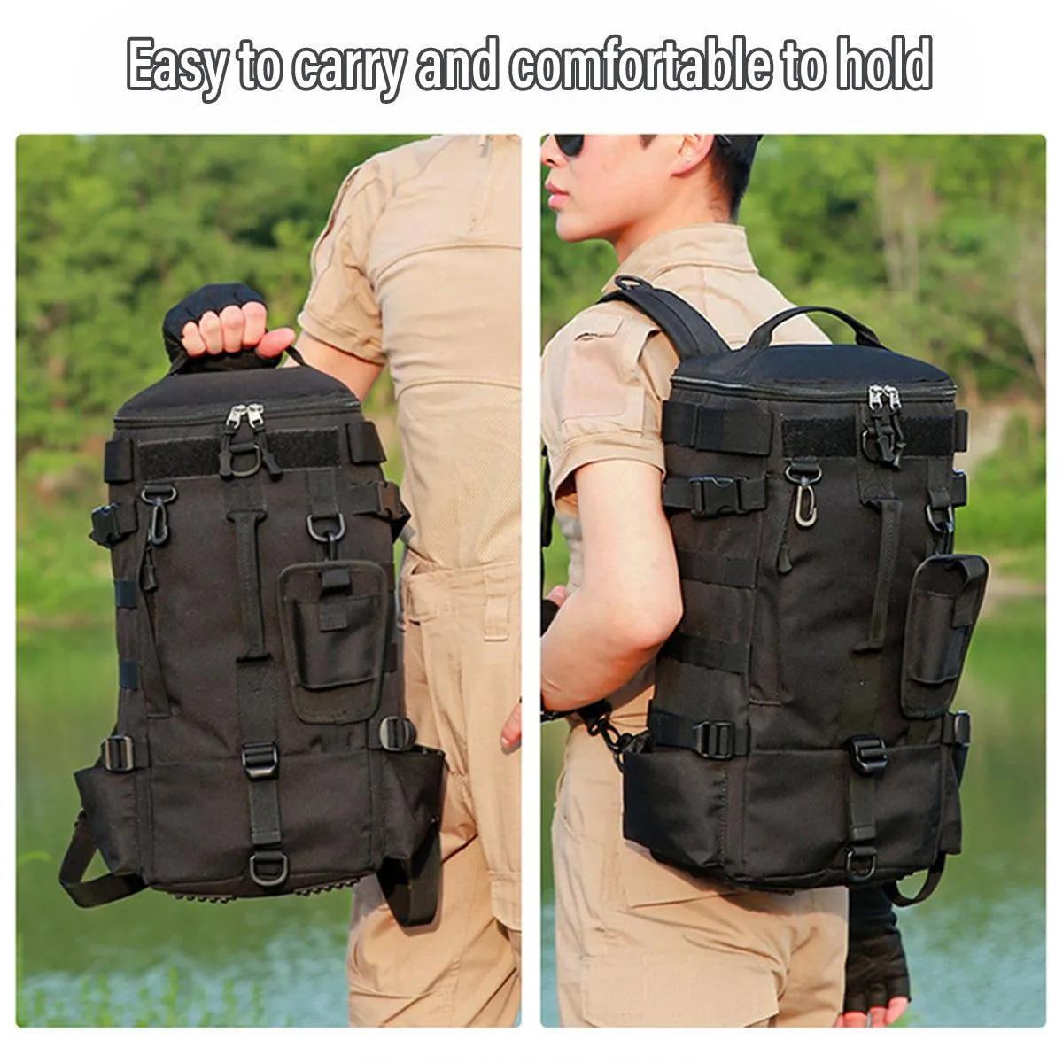 Waterproof Fishing Tackle Bag Large Capacity Multi Functional Shoulder Storage
