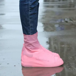 Waterproof Rain Reusable Shoes Covers All Seasons Slip-resistant Rubber Rain Boot