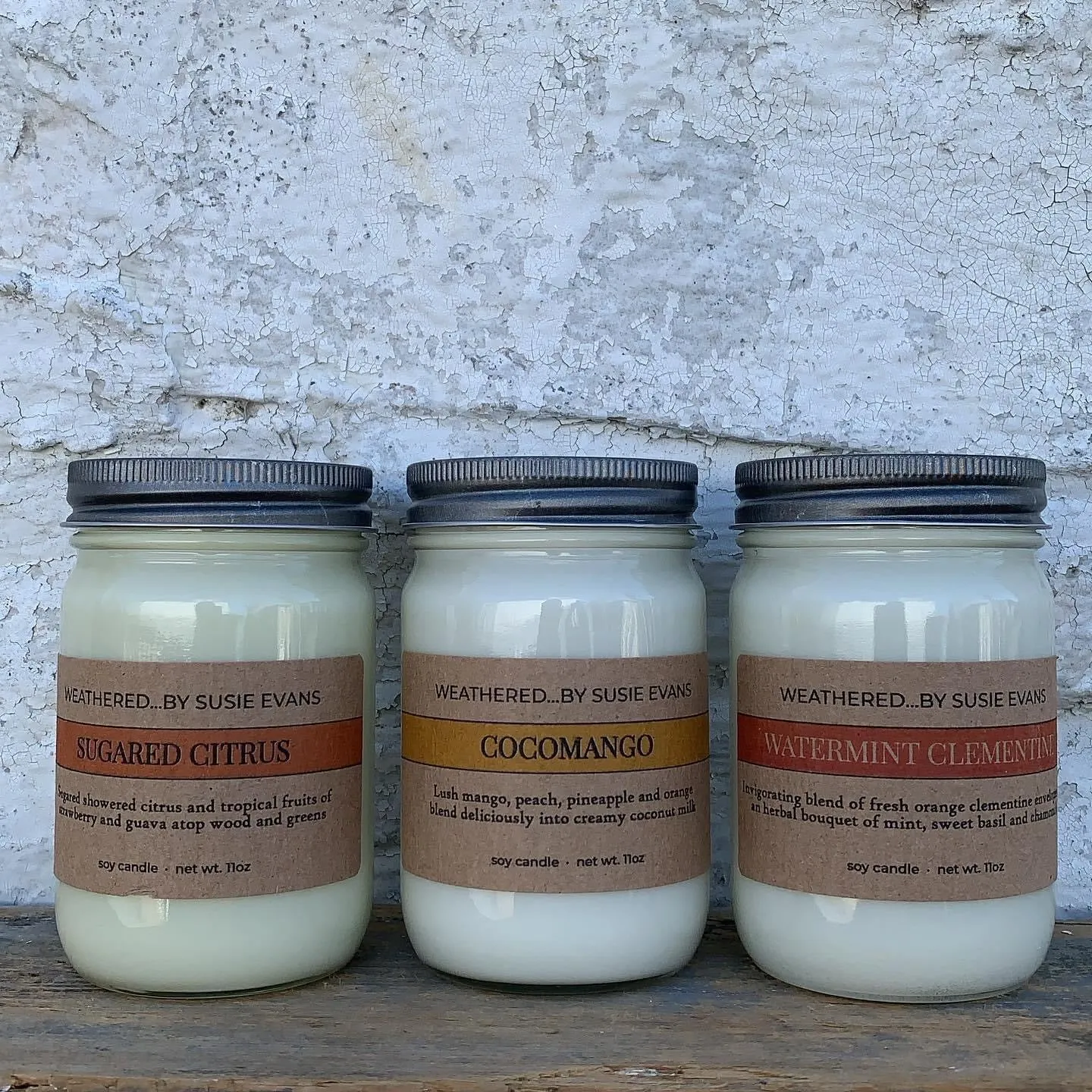 Weathered by Susie Evans Candle, multiple styles