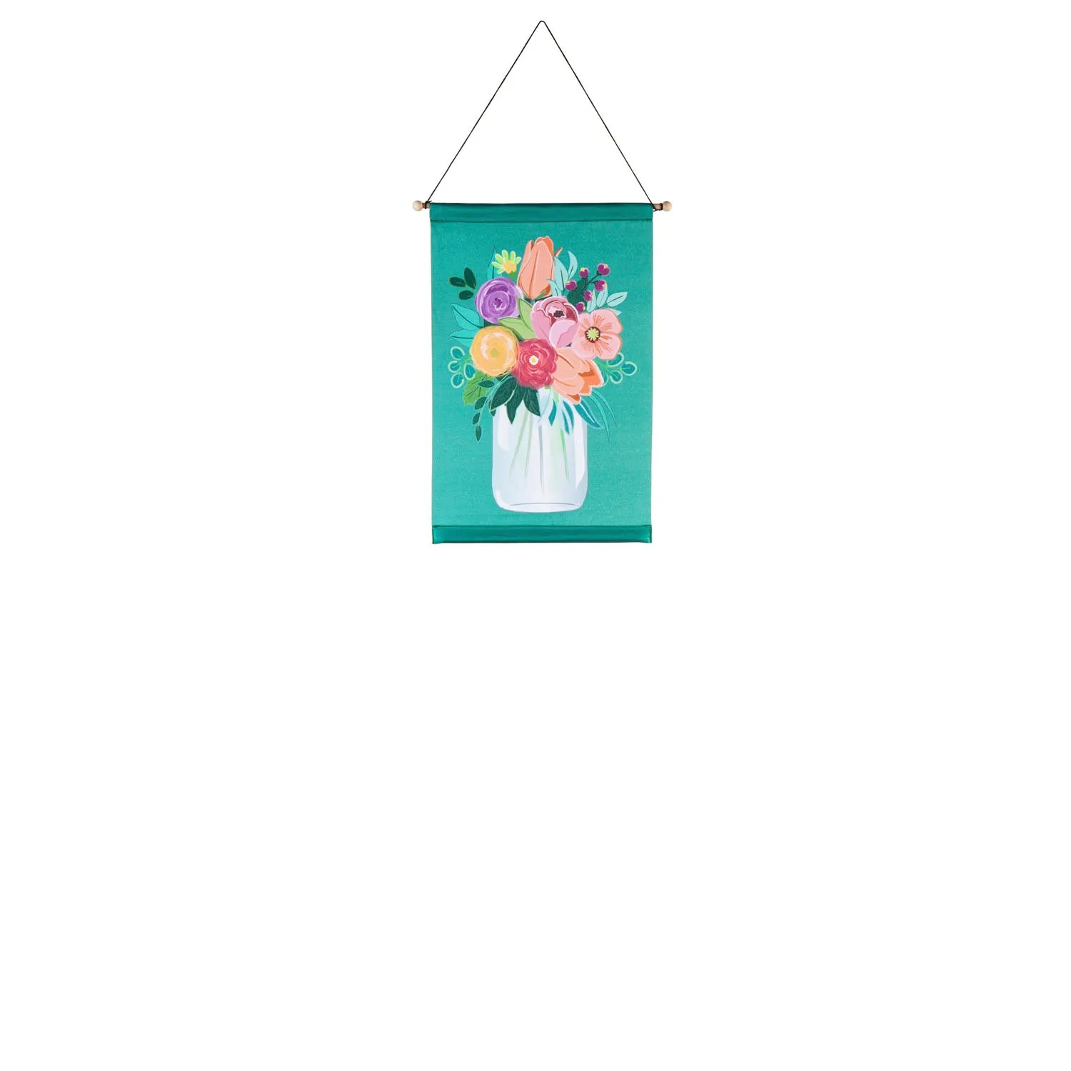 Welcome Spring Floral Door Banner Kit,2dbk1815
