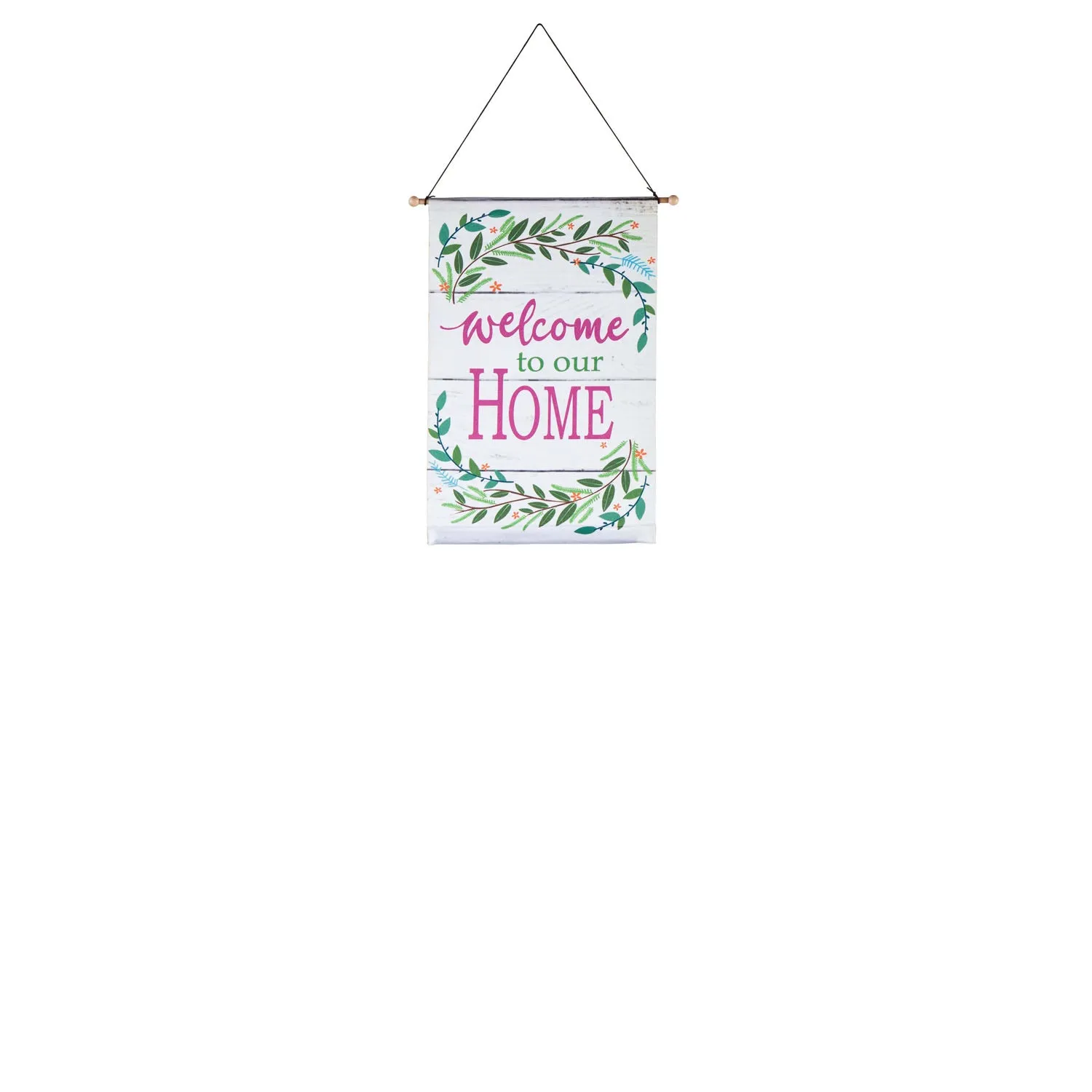 Welcome to Our Home Topiary Door Banner Kit,2dbk1814
