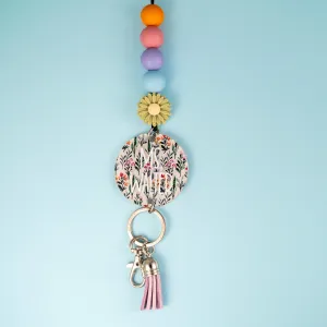 Wild Child Floral Acrylic Lanyard