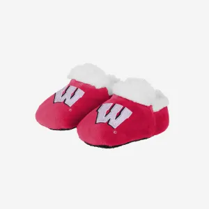 Wisconsin Badgers Logo Baby Bootie Slipper