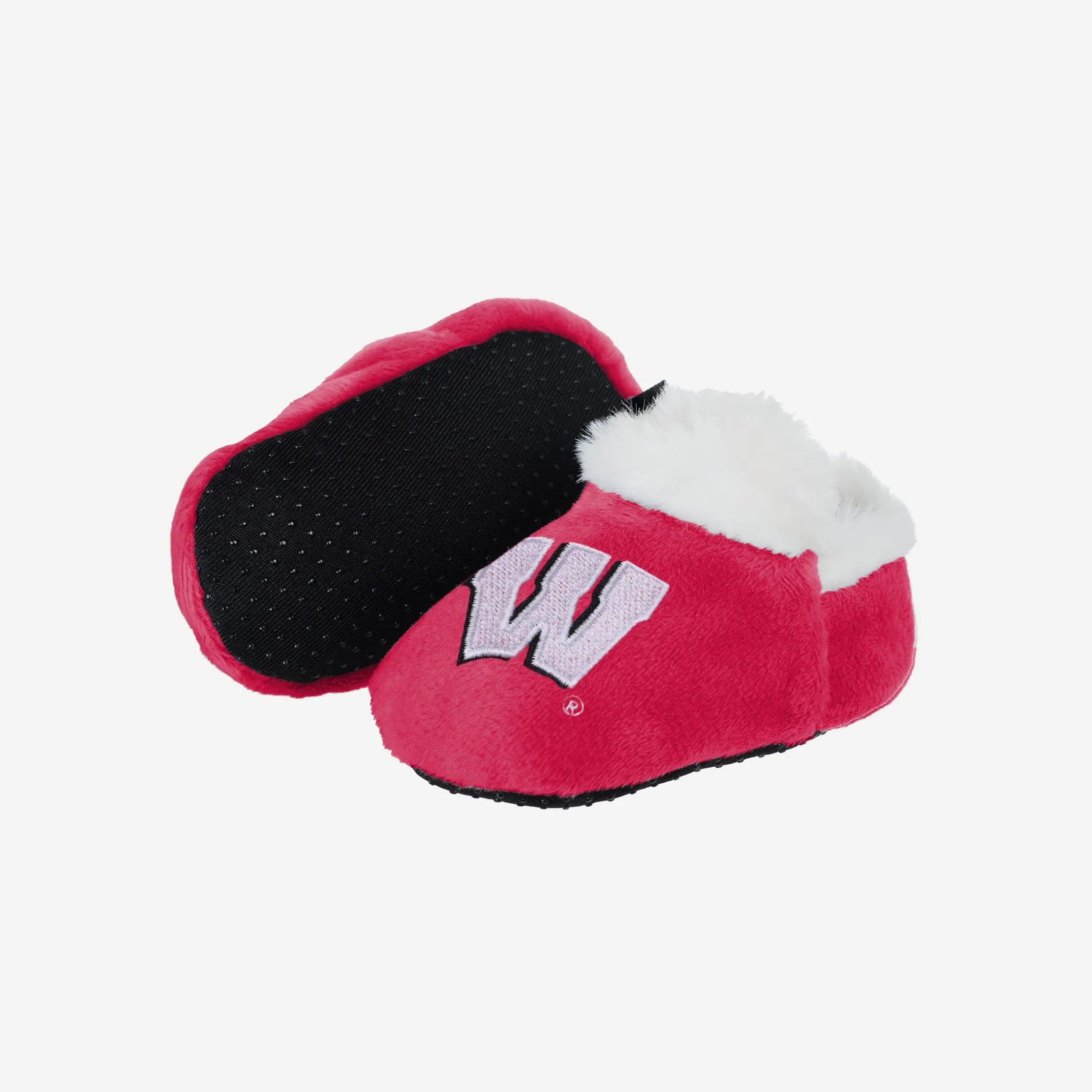 Wisconsin Badgers Logo Baby Bootie Slipper