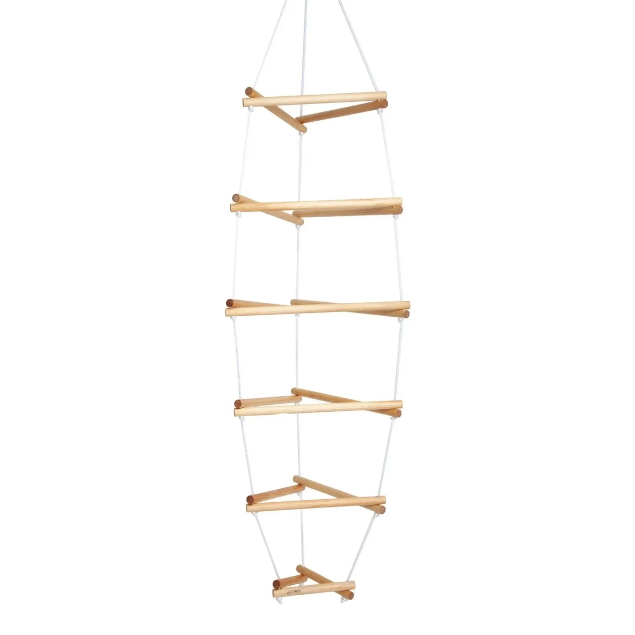 WIWIURKA WOODEN CLIMBER TRIANGULAR ROPE LADDER