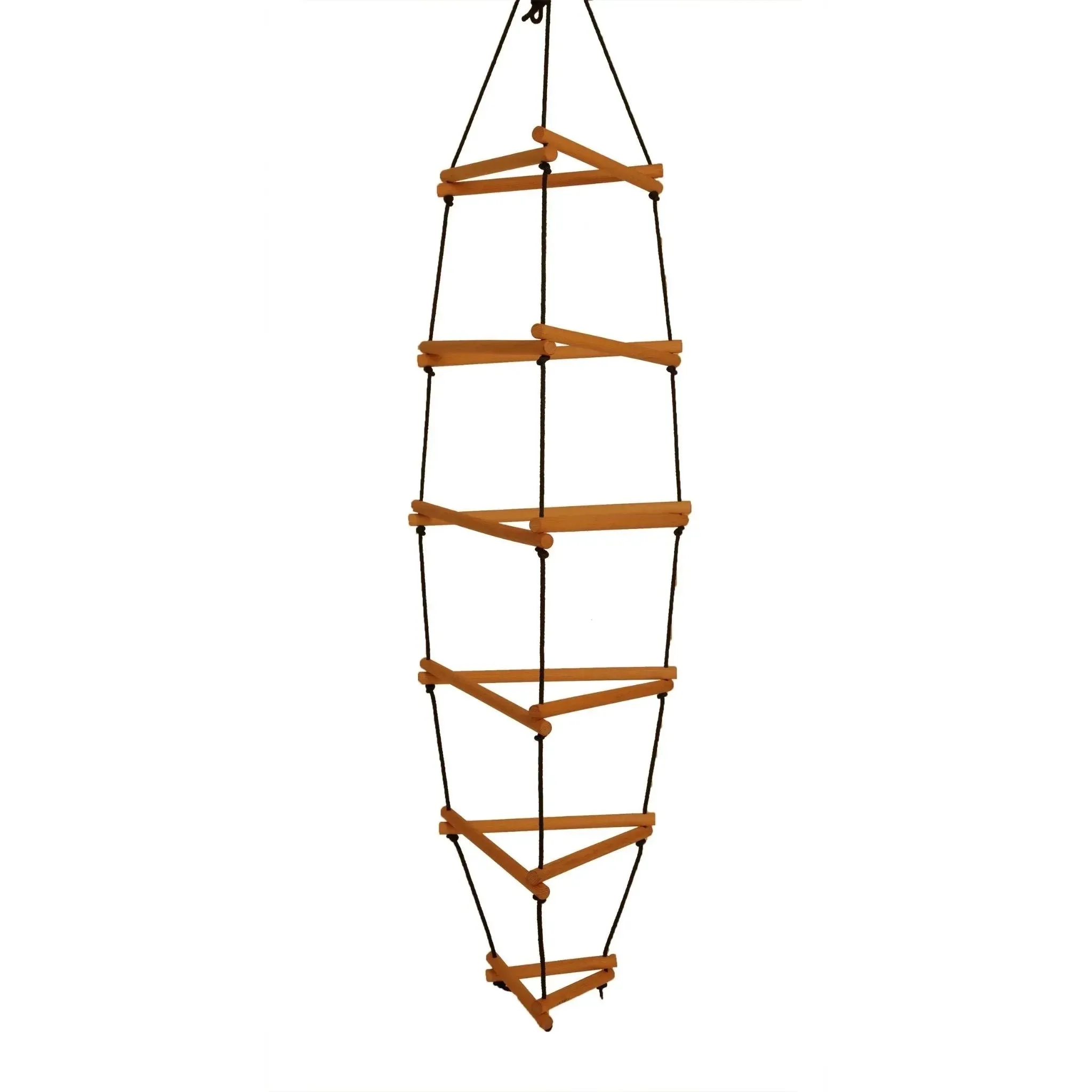 WIWIURKA WOODEN CLIMBER TRIANGULAR ROPE LADDER