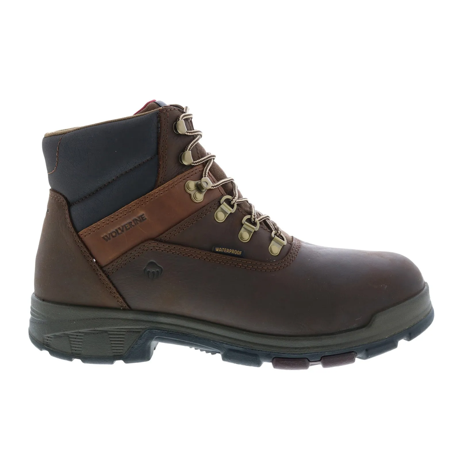 Wolverine Cabor EPX Waterproof Composite Toe Mens Brown Wide Work Boots