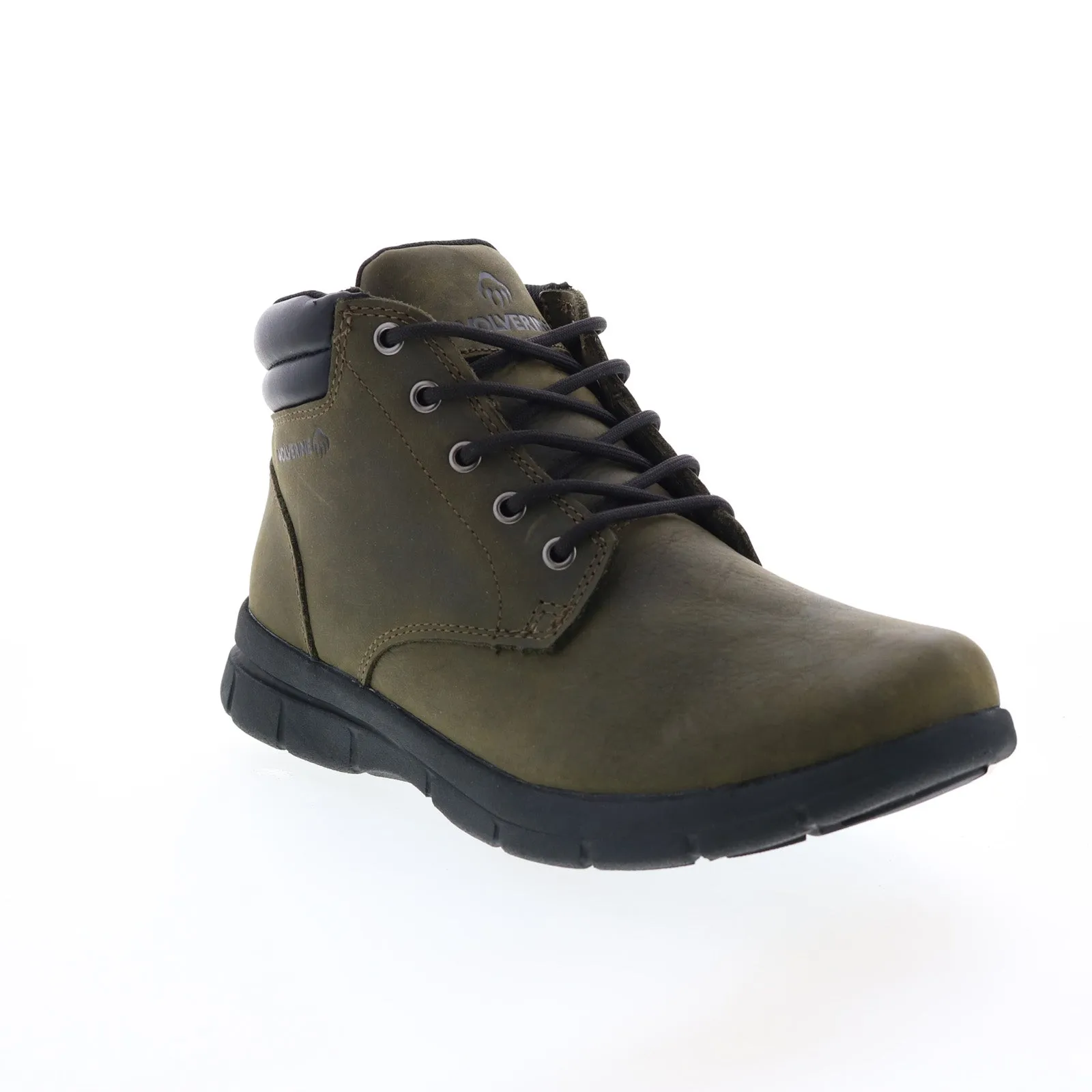 Wolverine Karlin Chukka W880267 Mens Gray Wide Leather Lace Up Work Boots