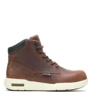 Wolverine Kickstart 6" Waterproof W210110 Mens Brown Wide Leather Work Boots