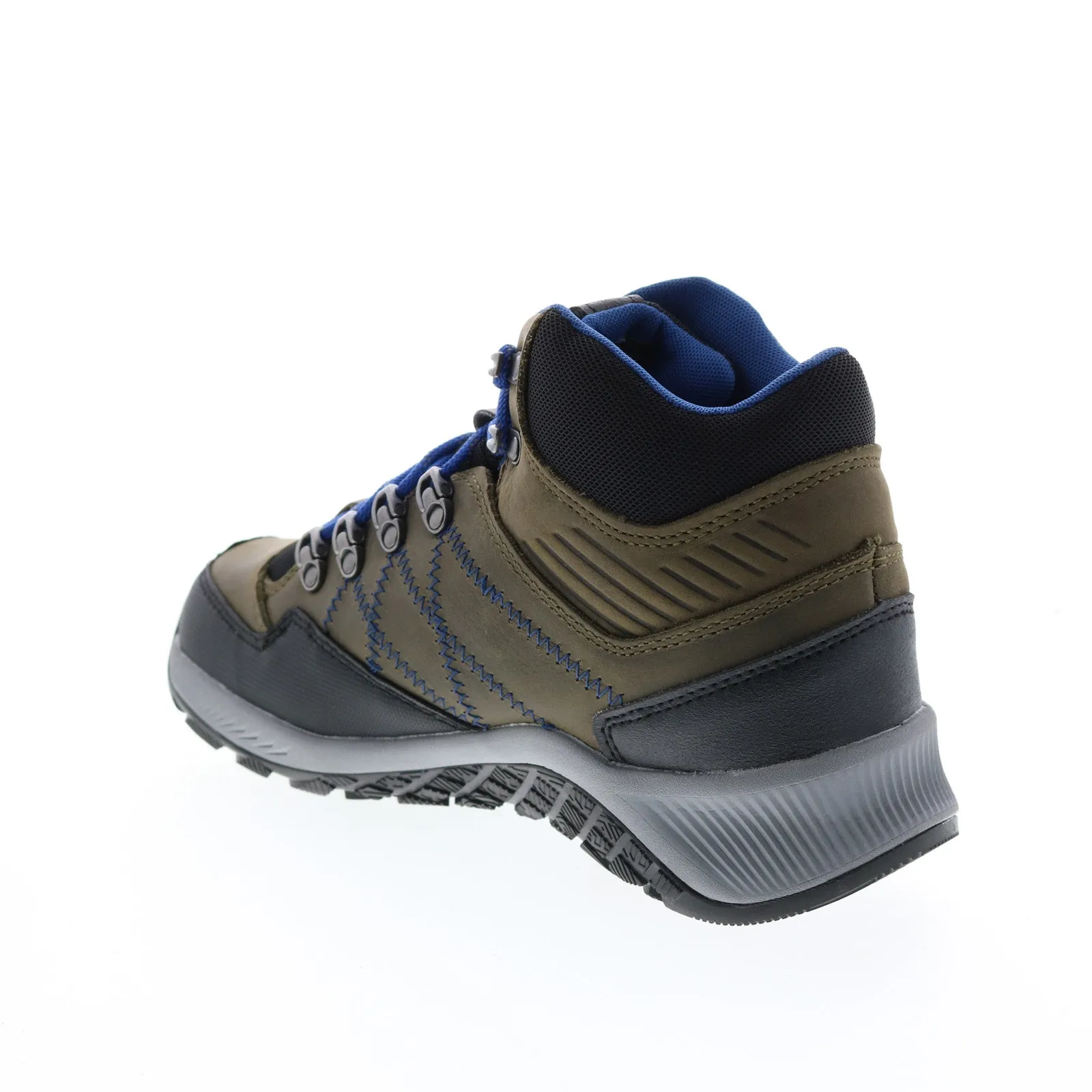 Wolverine Luton Hiker Waterproof Mid W880372 Mens Gray Wide Leather Hiking Boots