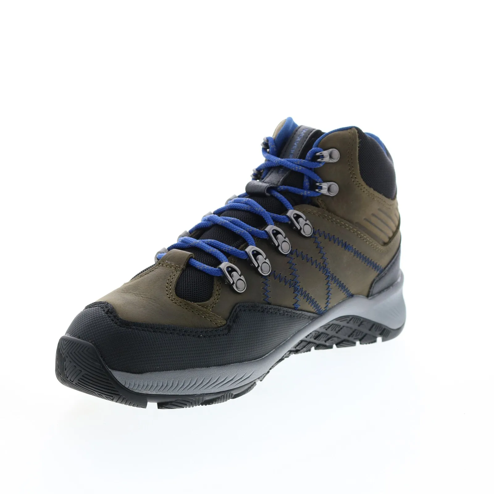 Wolverine Luton Hiker Waterproof Mid W880372 Mens Gray Wide Leather Hiking Boots
