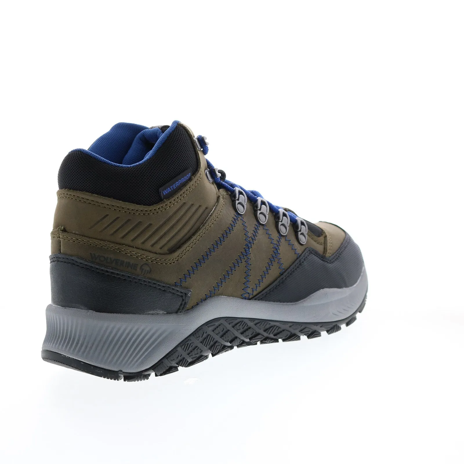 Wolverine Luton Hiker Waterproof Mid W880372 Mens Gray Wide Leather Hiking Boots