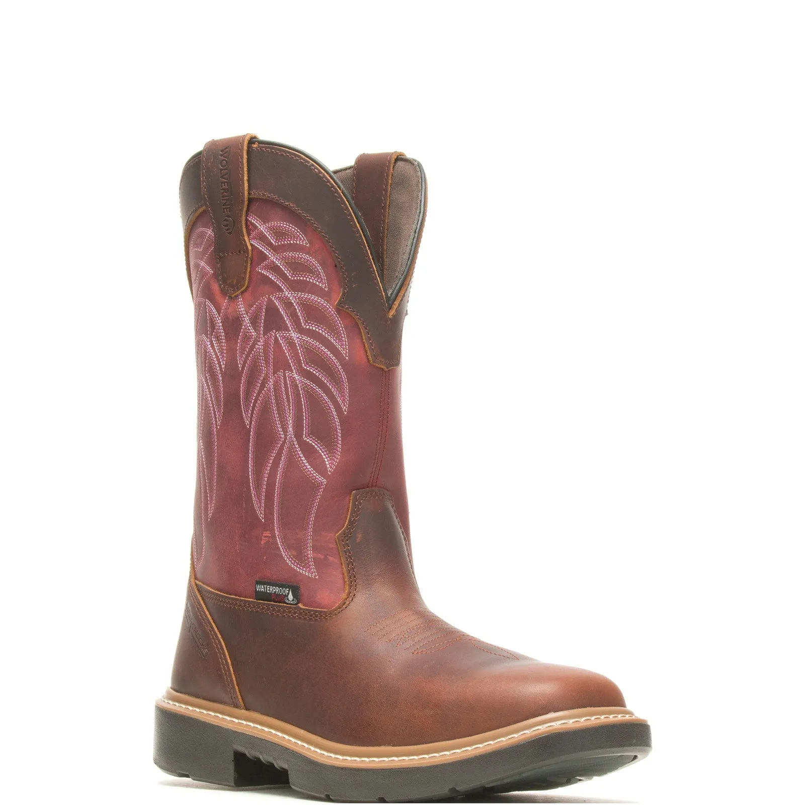 Wolverine Rancher Durashocks WP CarbonMax 10" Mens Brown Wide Work Boots