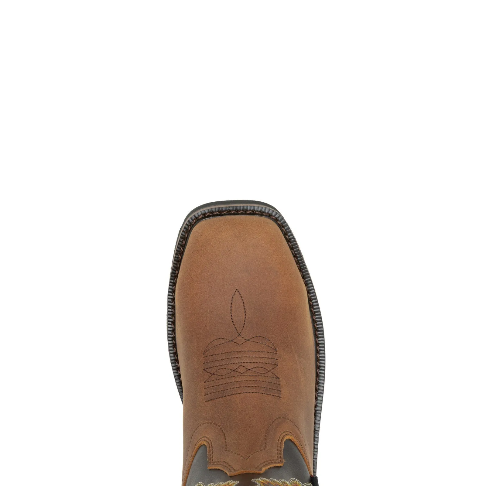 Wolverine Rancher Eagle Waterproof Steel-Toe Mens Brown Wide Work Boots