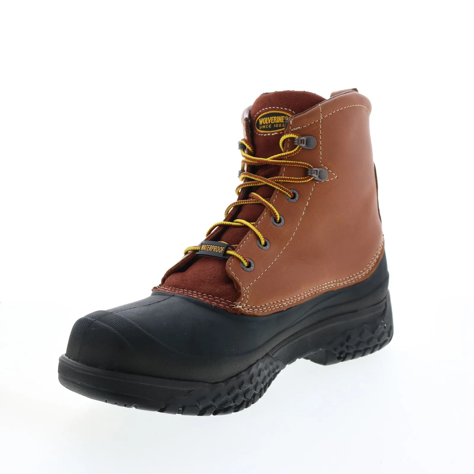 Wolverine Swampmonster WP Rival 6" Steel Duck Toe Mens Brown Wide Boots