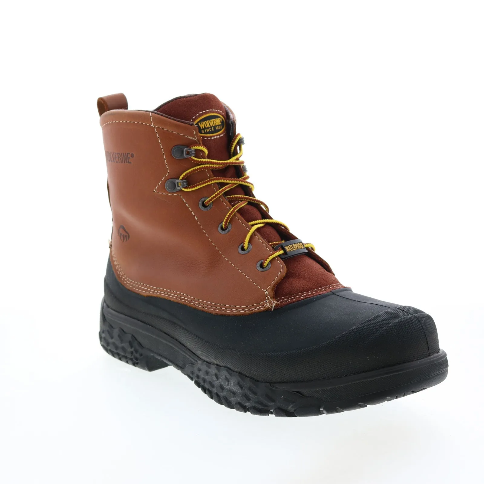 Wolverine Swampmonster WP Rival 6" Steel Duck Toe Mens Brown Wide Boots