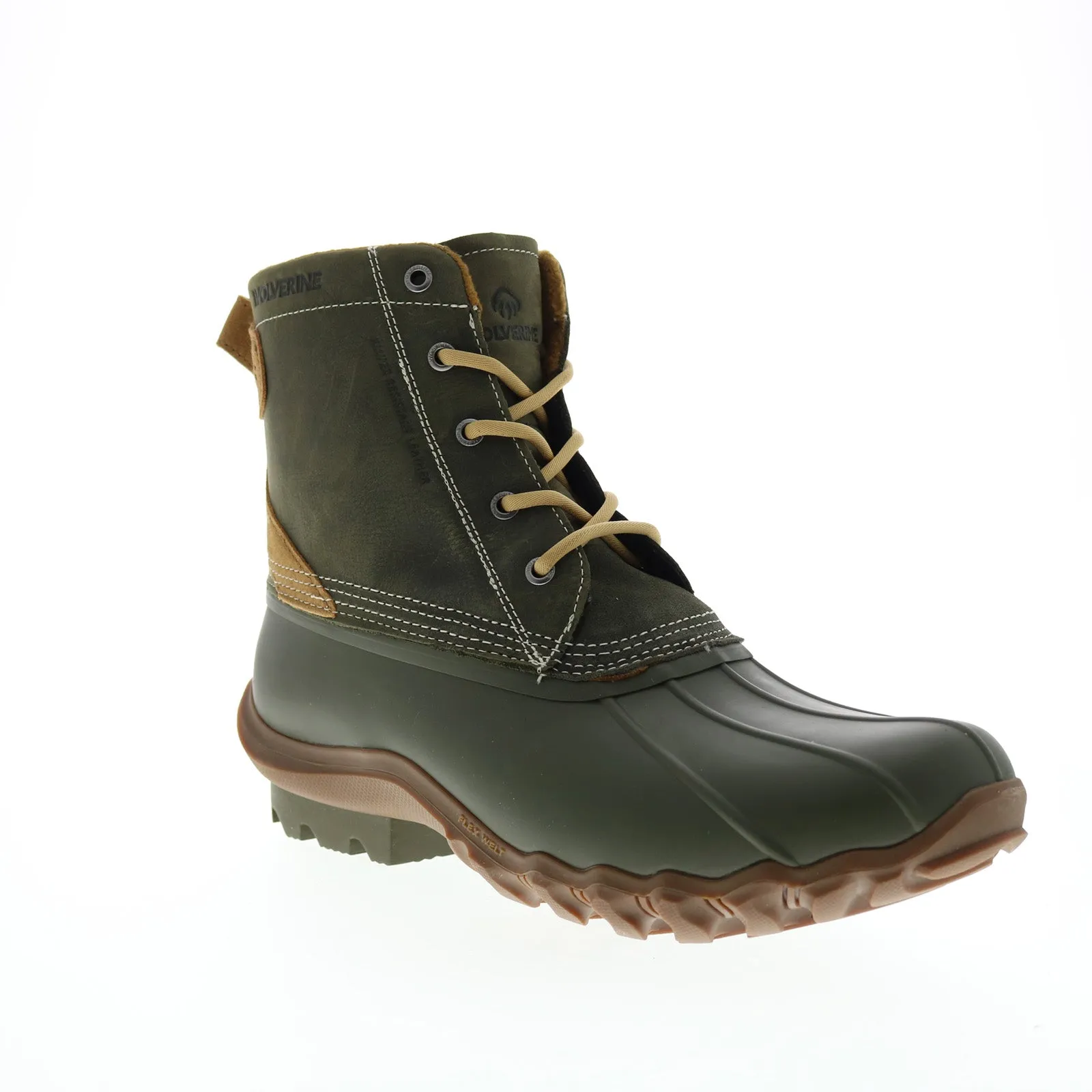 Wolverine Torrent Chukka Waterproof W880221 Mens Green Wide Hiking Boots