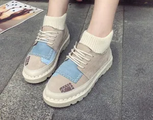 Women Fashion Flats Canva Shoes Casual Outdoor
