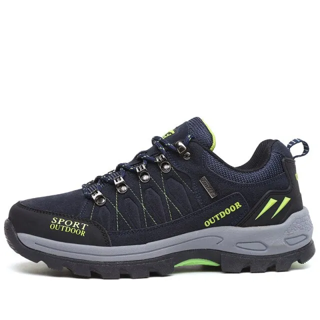 Women Hiking Shoes Men Nubuck Cow Suede Leather Tactical Trekking Sneakers