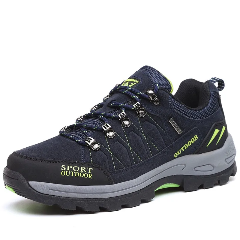 Women Hiking Shoes Men Nubuck Cow Suede Leather Tactical Trekking Sneakers