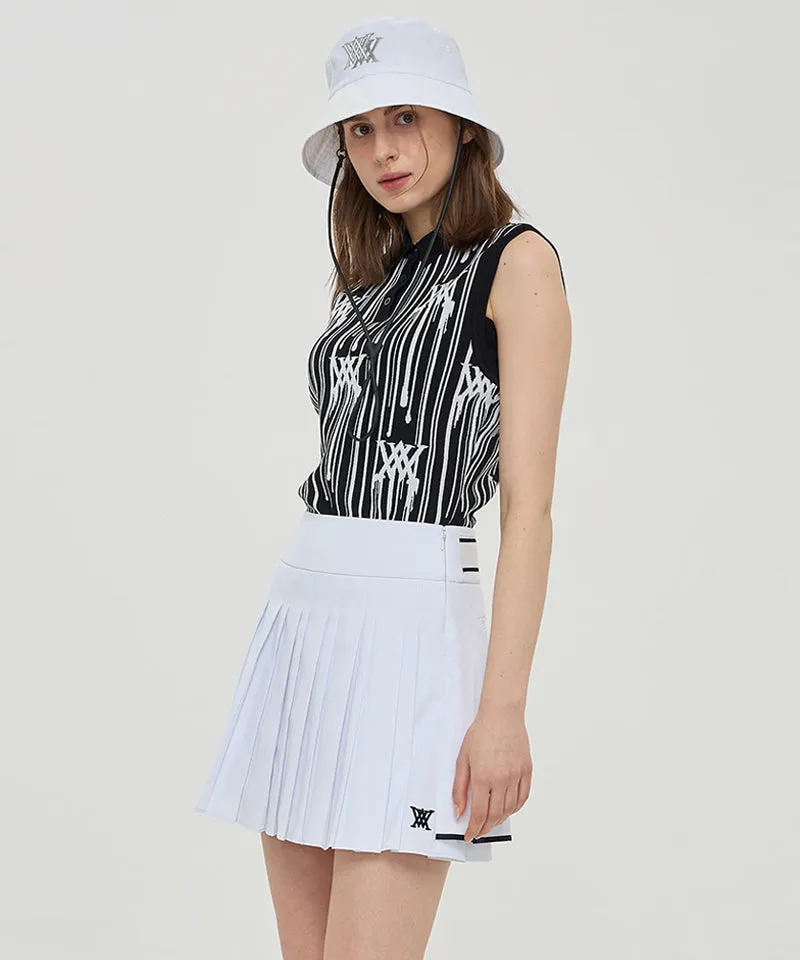 Women Rain Logo Sleeveless Sweater - Black