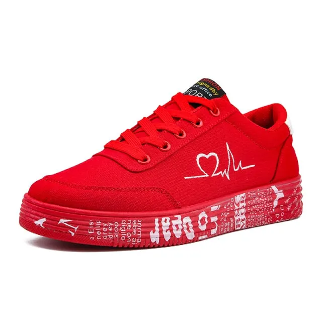 Women's Canvas Sneakers Flat Sport Shoes Vulcanized Shoe Tennis