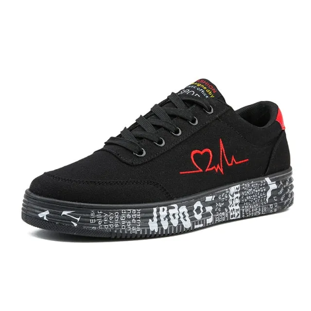 Women's Canvas Sneakers Flat Sport Shoes Vulcanized Shoe Tennis