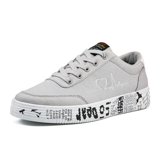 Women's Canvas Sneakers Flat Sport Shoes Vulcanized Shoe Tennis