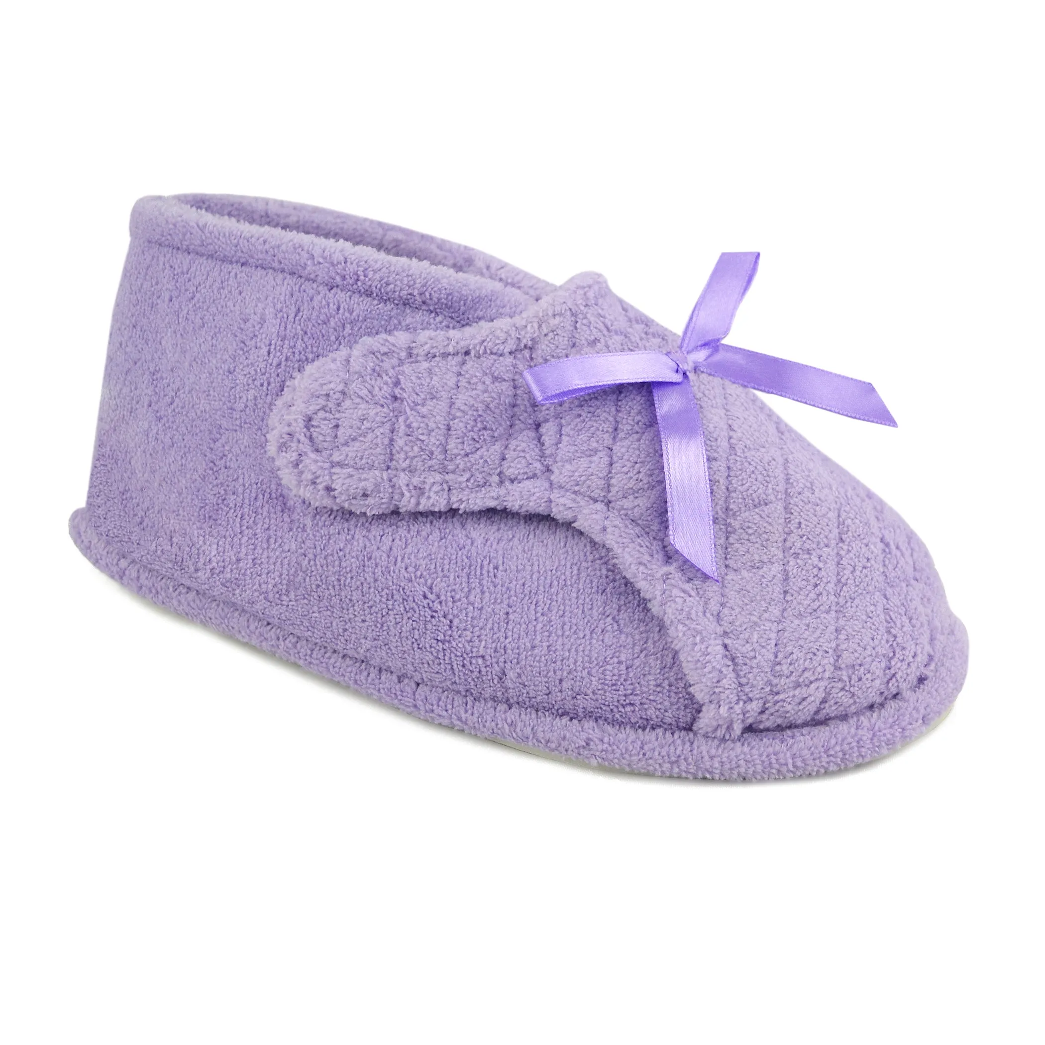 Women's Micro Chenille Adjustable Bootie Slippers
